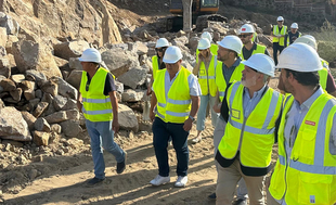 Avanzan las obras del vial del cementerio judío que estará terminado a final de año