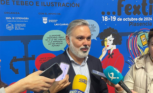 Fernando Pizarro inaugura la segunda edición del FEXTI, Festival de la Ilustración y el Tebeo de Extremadura