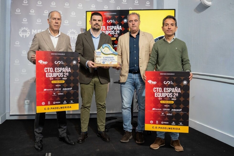Más de trescientos padelistas compiten este fin de semana en Mérida en el Campeonato de España por Equipos de Segunda Categoría