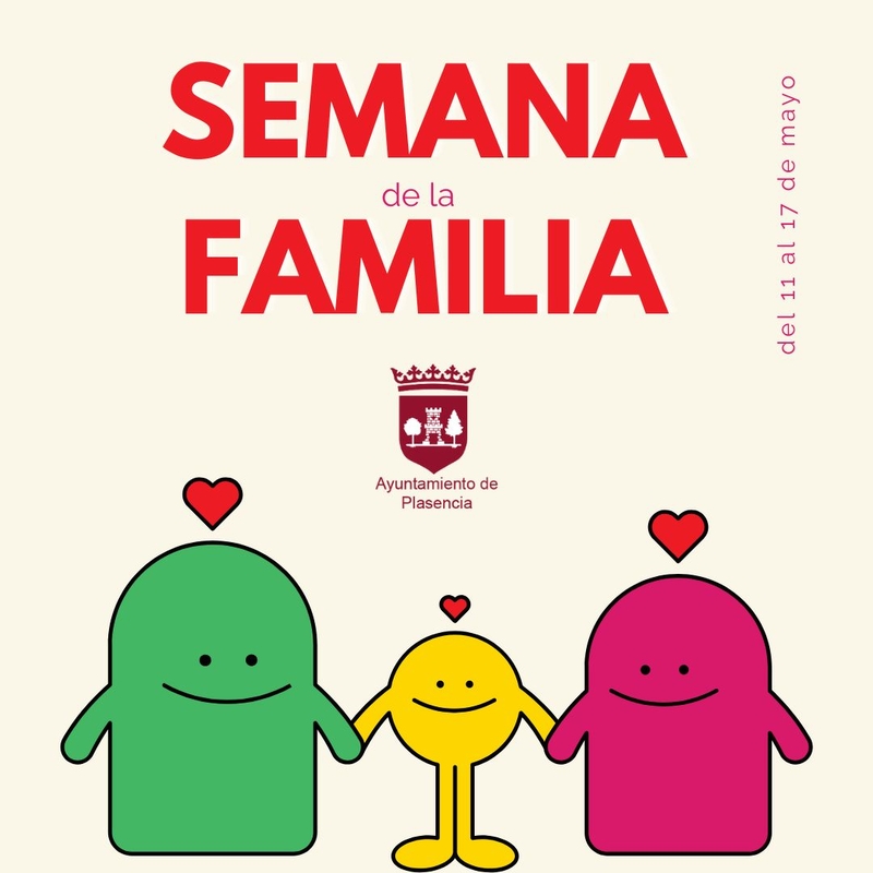 Plasencia celebrará la Semana de la Familia con actividades culturales, inclusivas y al aire libre